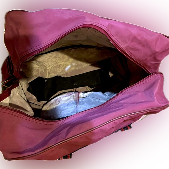 VTG EXPANDABLE ROLLING TRAVEL LUGGAGE BAG WHEELS FUSHIA PURPLE PINK 20”x11”x 24” - Picture 13 of 14